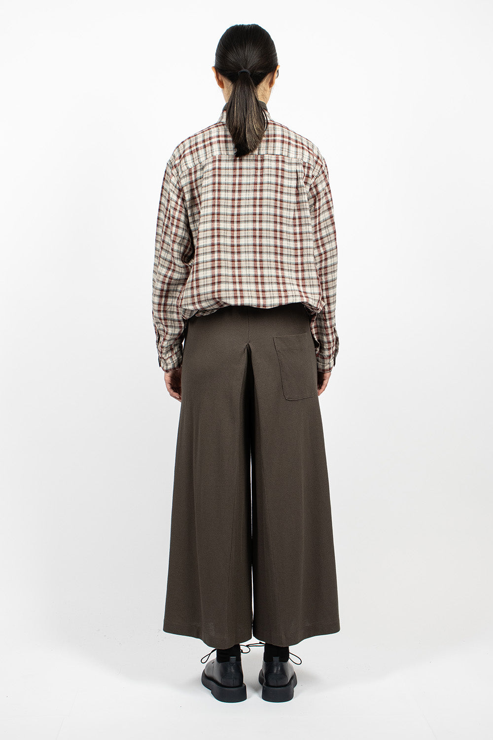 & Twelve Pant Charcoal Brown