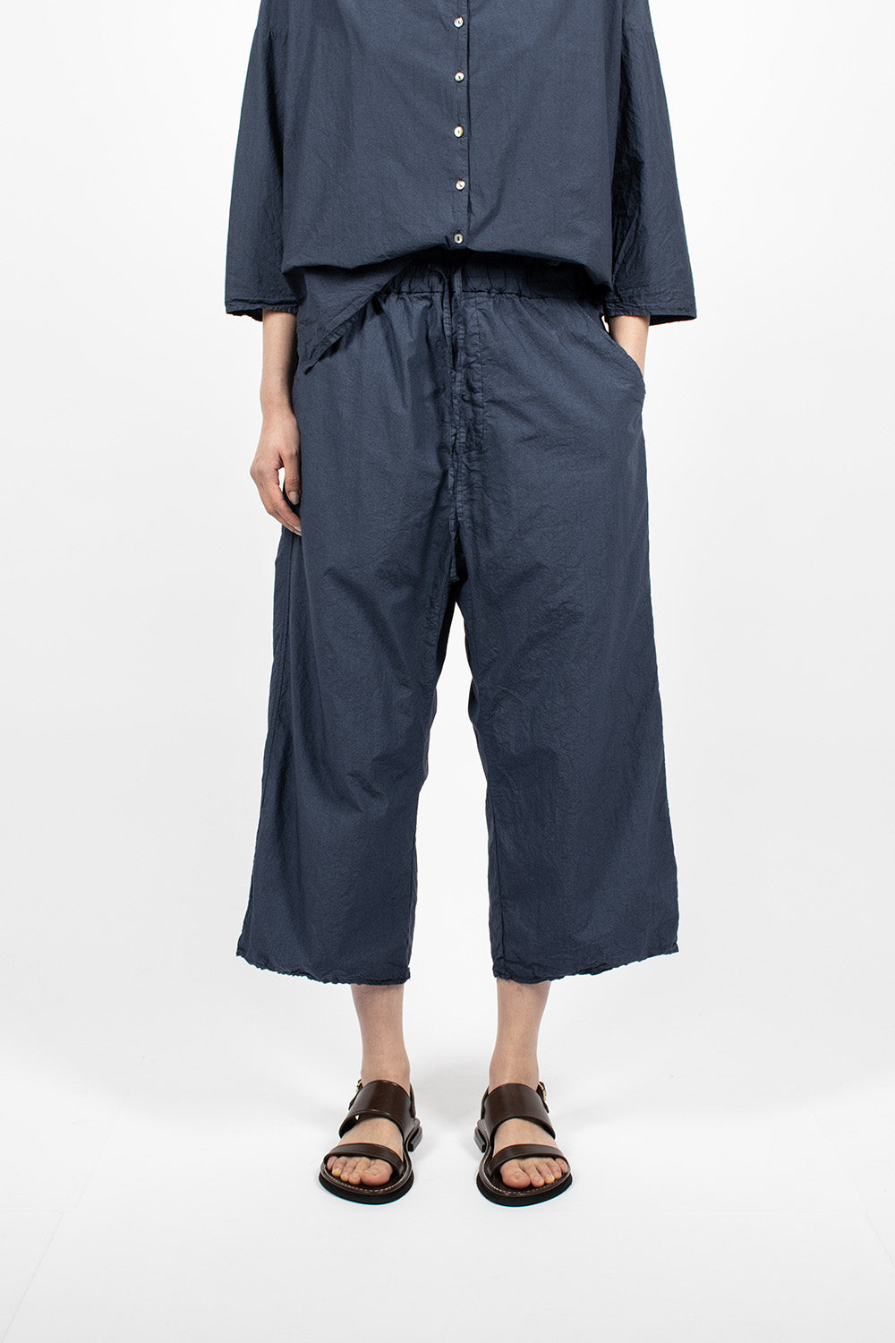 23_178 Wide&Short Trousers TC Navy