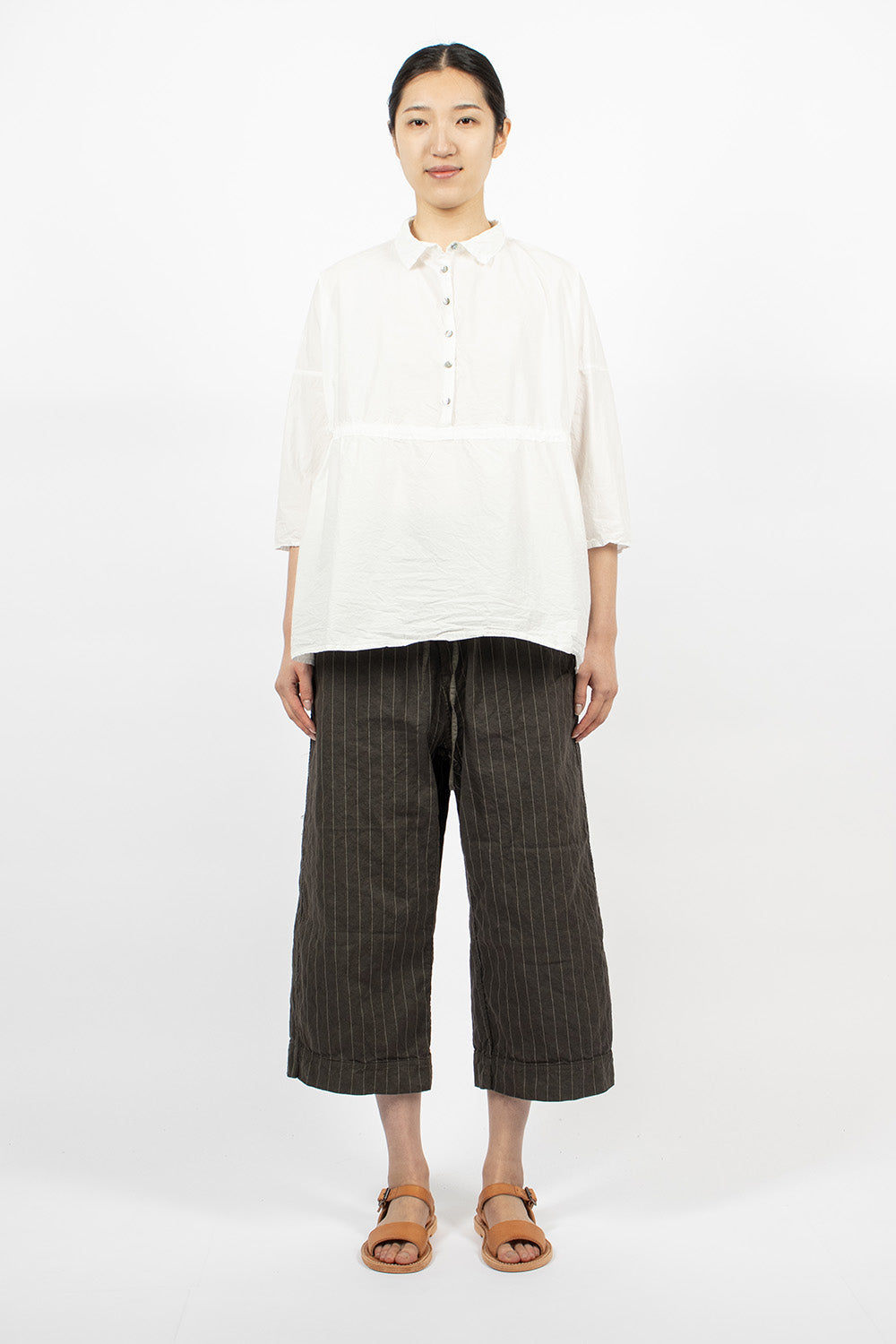 23_251 Pinstripe W&S Trousers Antracite