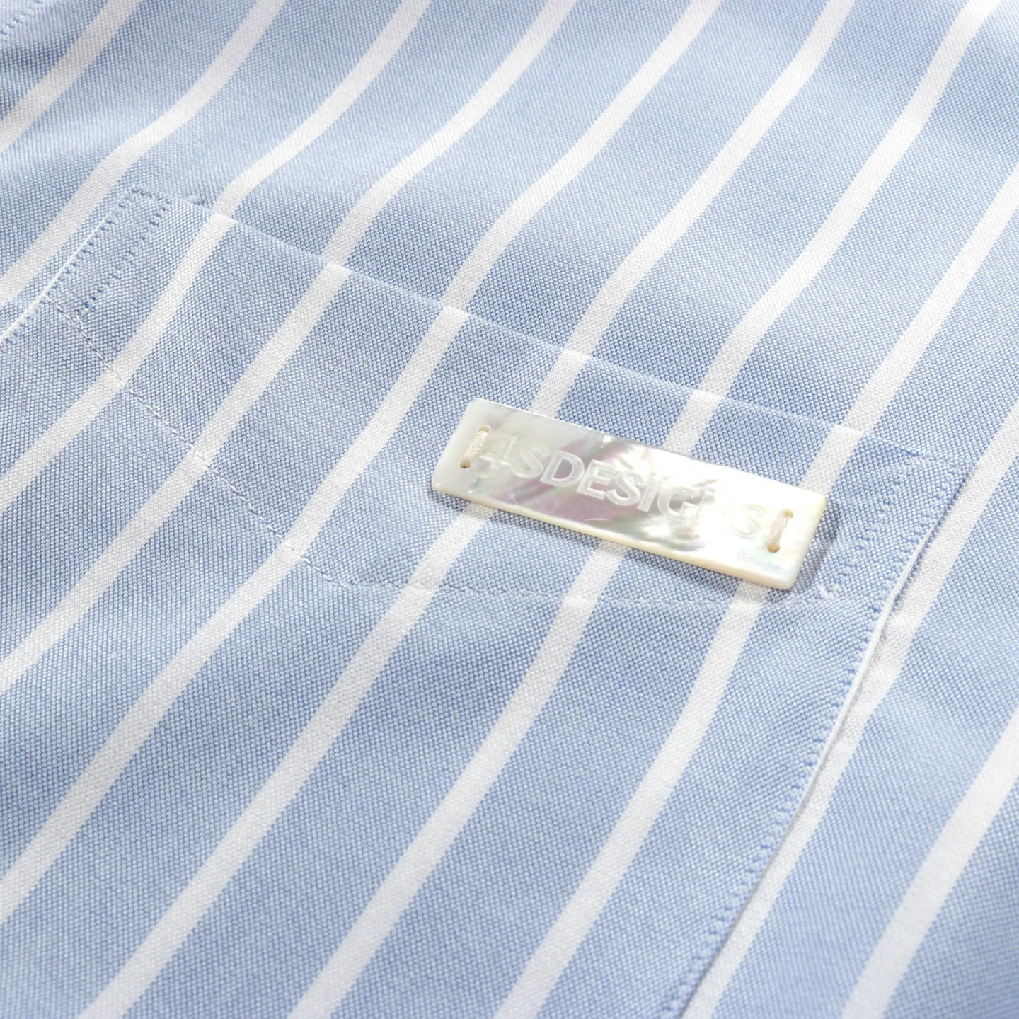 4SDESIGNS CLASSIC SP SHIRT 5OZ BLUE STRIPE TENCEL OXFORD