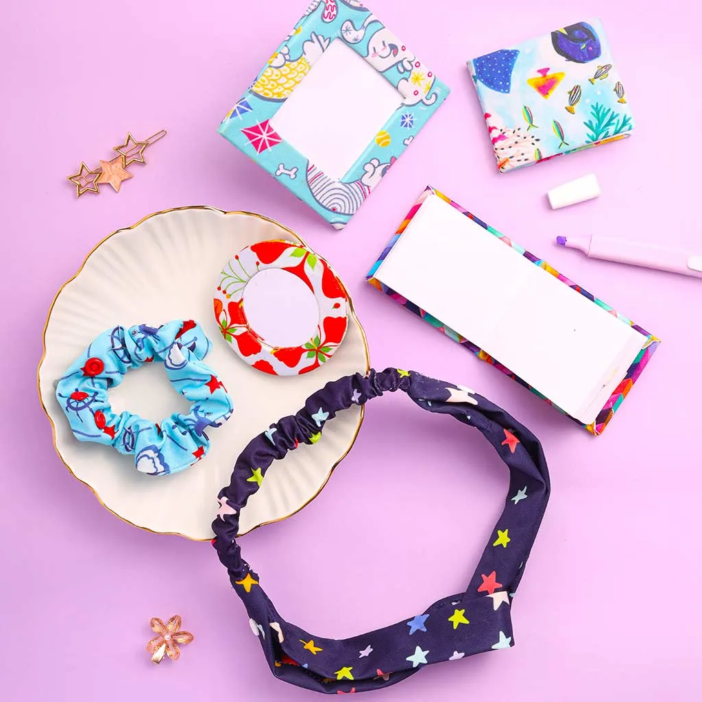 5 Pack Recrafted Goodies (Diary + Mirror + Photo Frame + Scrunchie + Hairband)