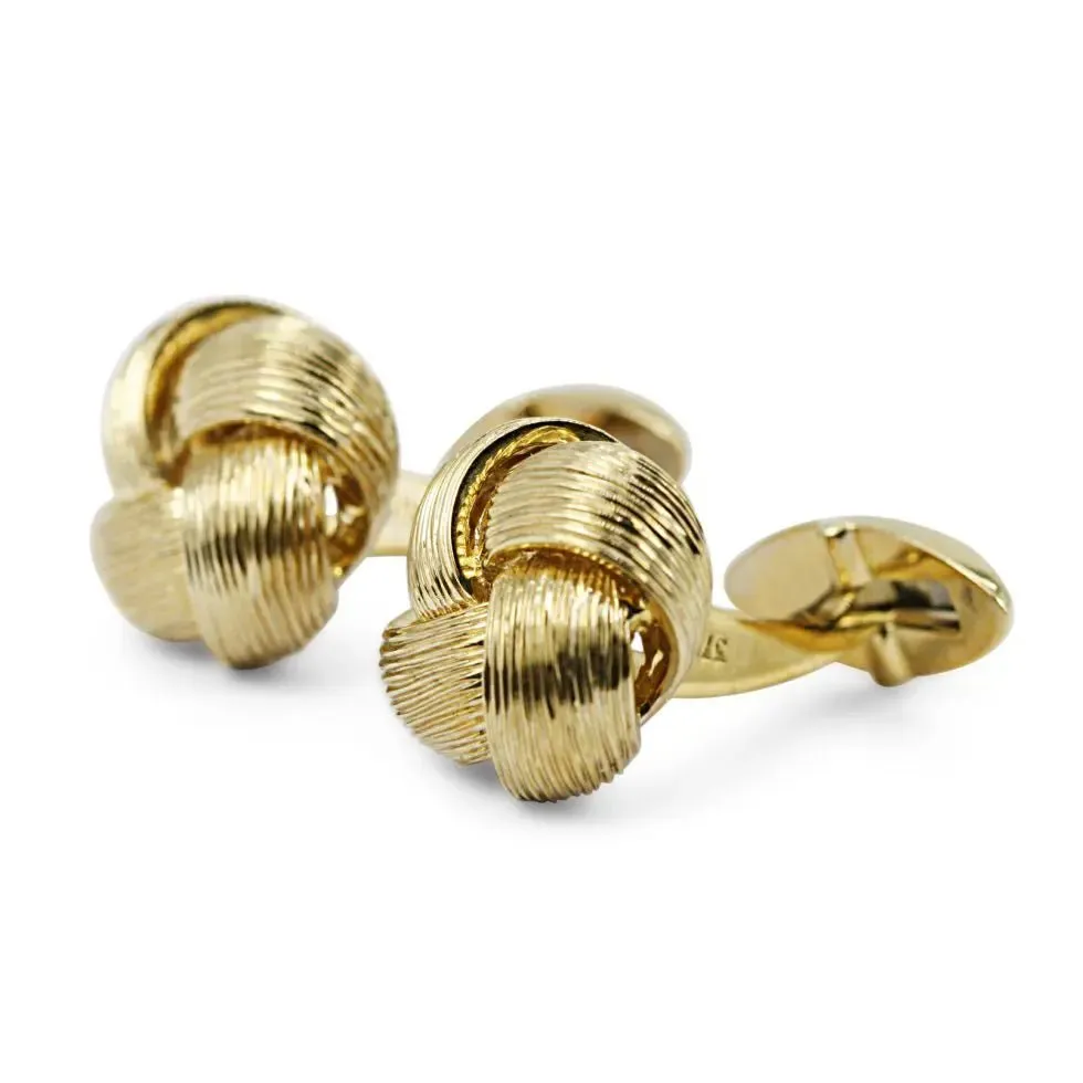 9ct Yellow Gold Knot Cufflinks