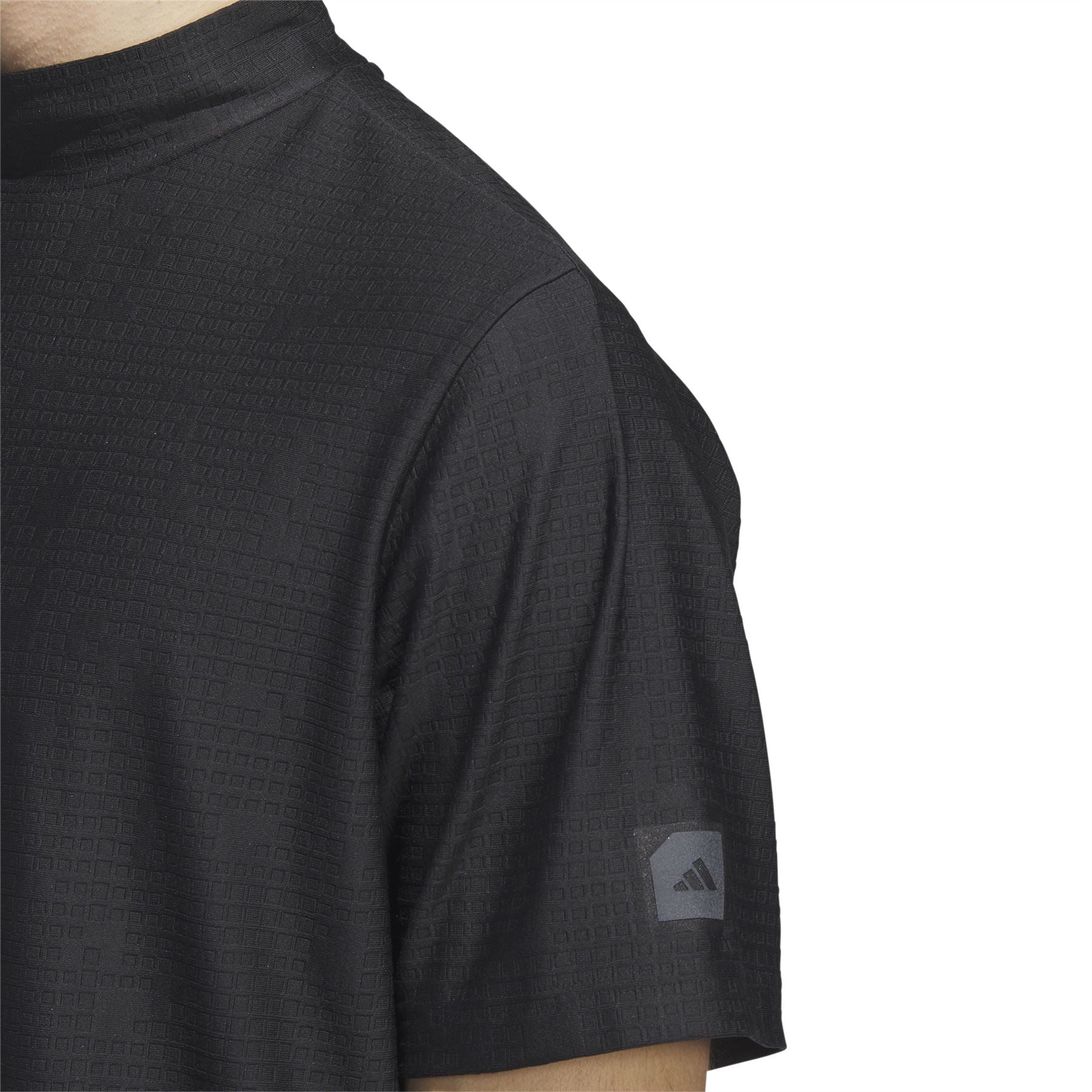 Adicross Mock Neck Polo Black - AW23