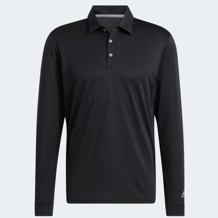 Adidas Long Sleeve Polo Shirt - Black