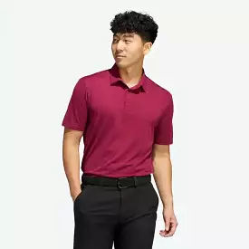 Adidas Space-Dyed Striped Polo Shirt - Burgundy