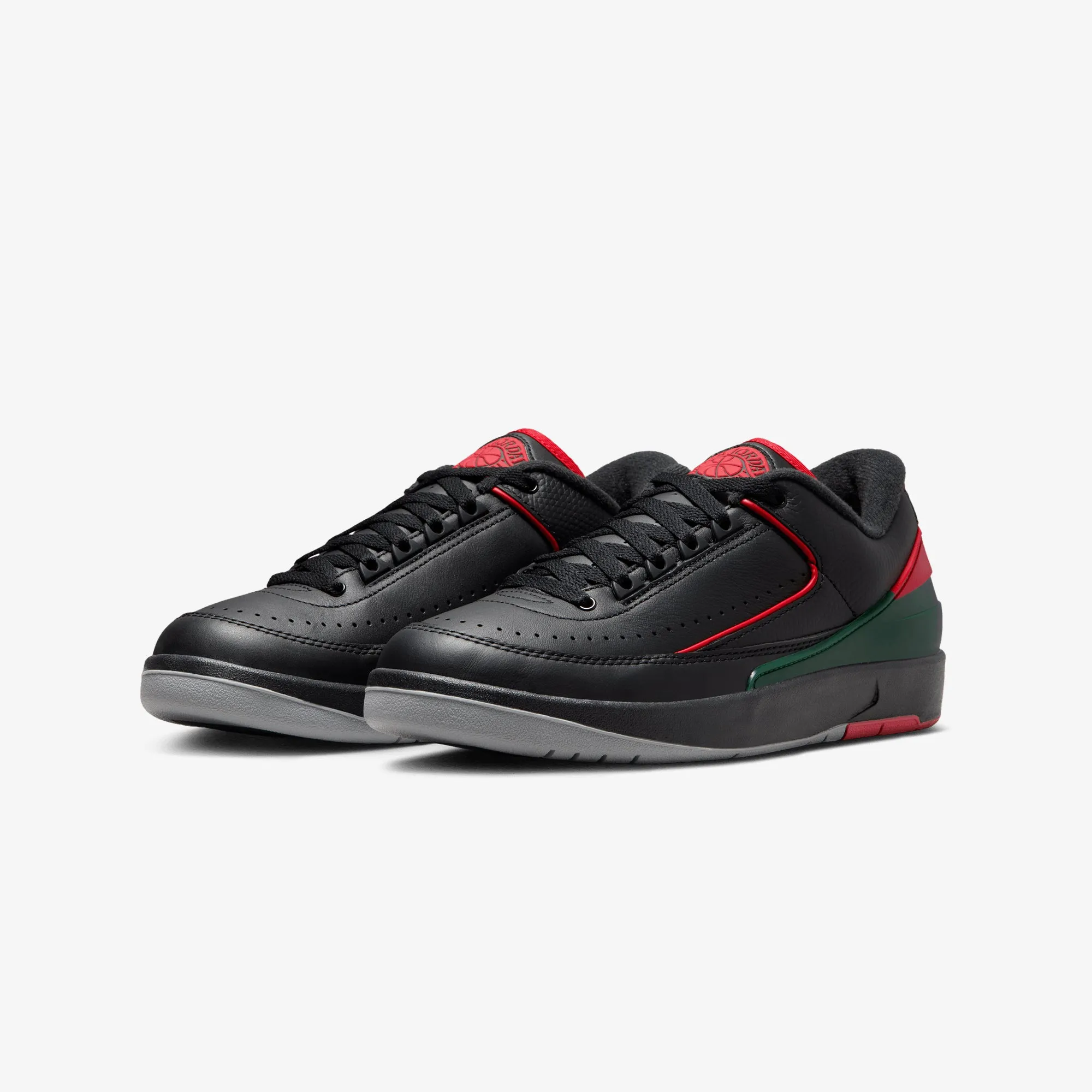 AIR JORDAN 2 RETRO 'LOW 'BLACK/FIRE RED-FIR-CEMENT GREY'