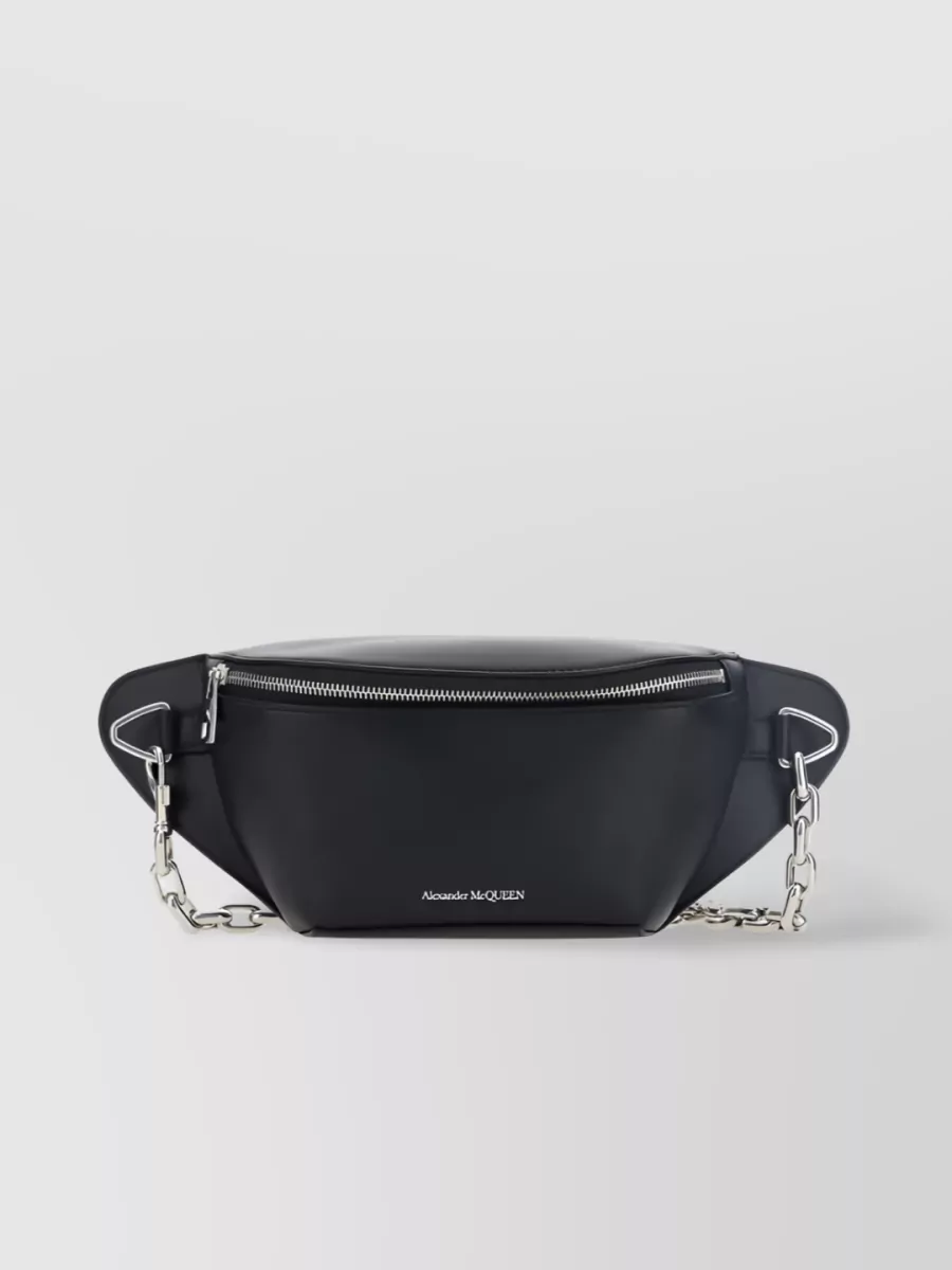 Alexander McQueen   Logo-printed leather belt bag