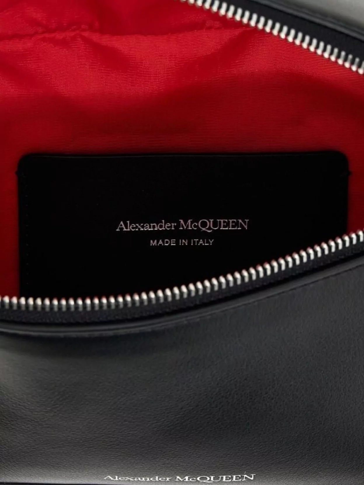 Alexander McQueen   Logo-printed leather belt bag