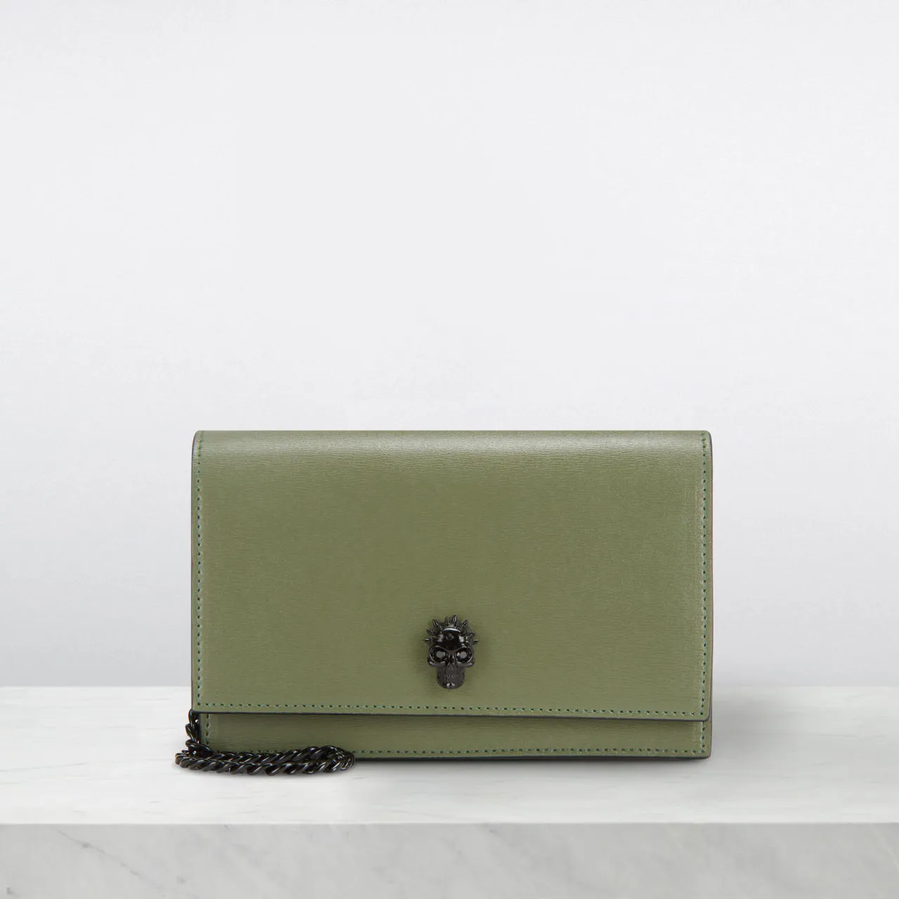 ALEXANDER MCQUEEN Skull Small Crossbody Bag - Khaki