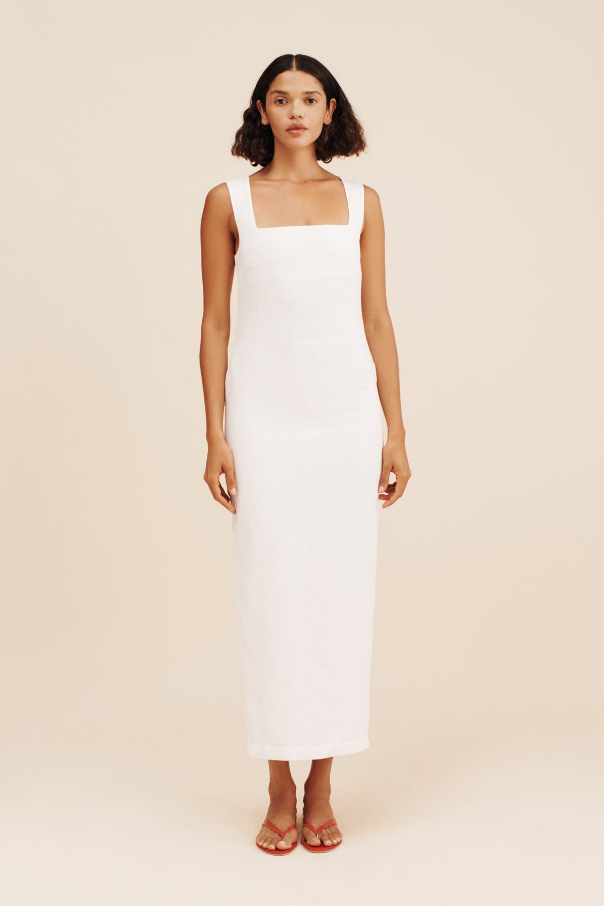 ALICE MIDI DRESS - IVORY