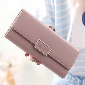 aliwood High Quality 3 Fold Women's Wallet Brand PU Leather Long Purse Clutch Coin Purse Phone Pocket Card Holder Large Capacity