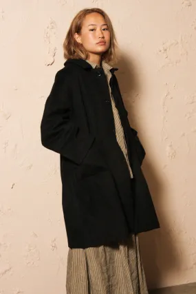 Alpaca Mosser Coat Black