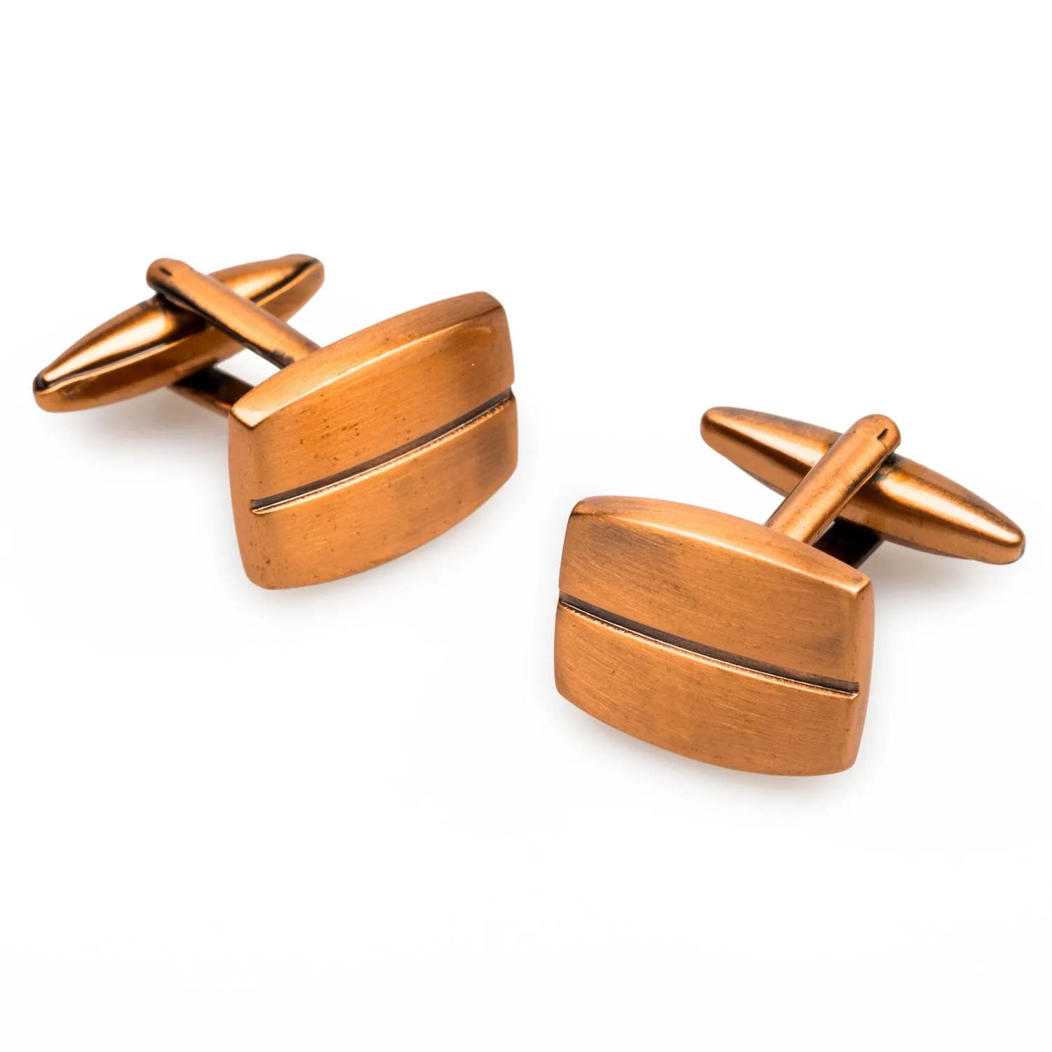 Antique Copper Pesci Cufflinks