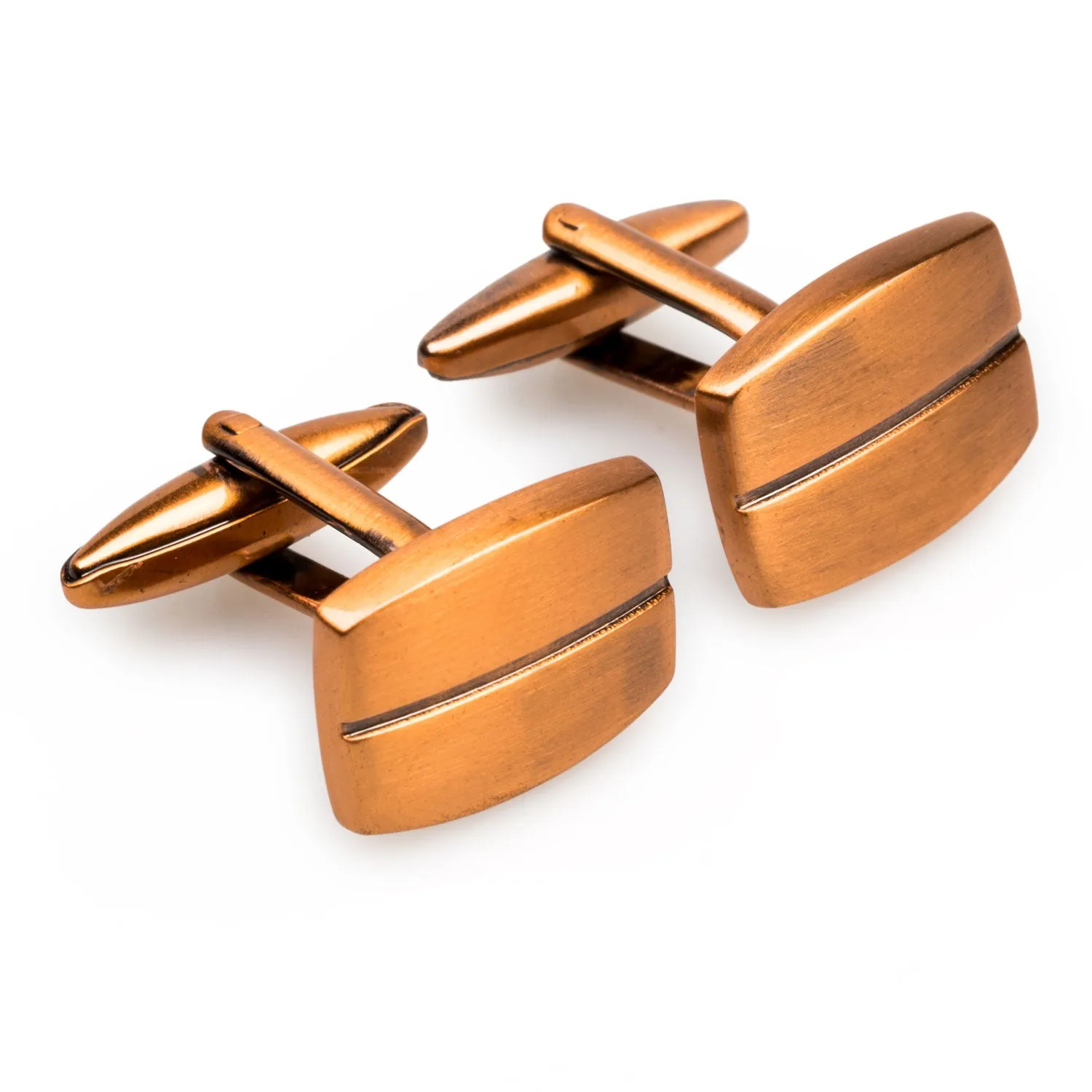 Antique Copper Pesci Cufflinks