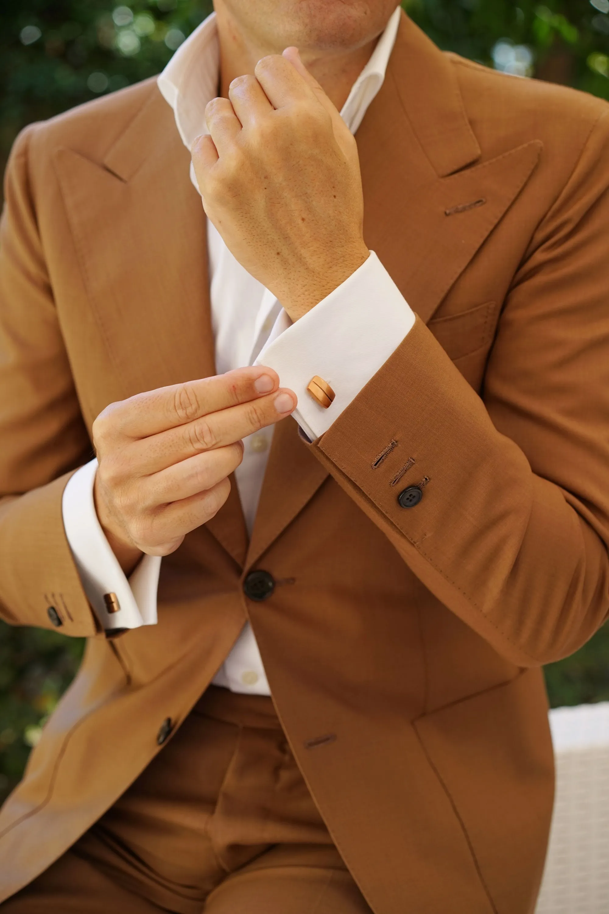 Antique Copper Pesci Cufflinks