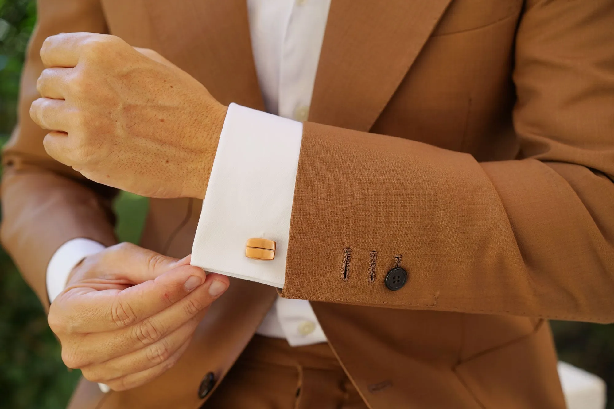 Antique Copper Pesci Cufflinks