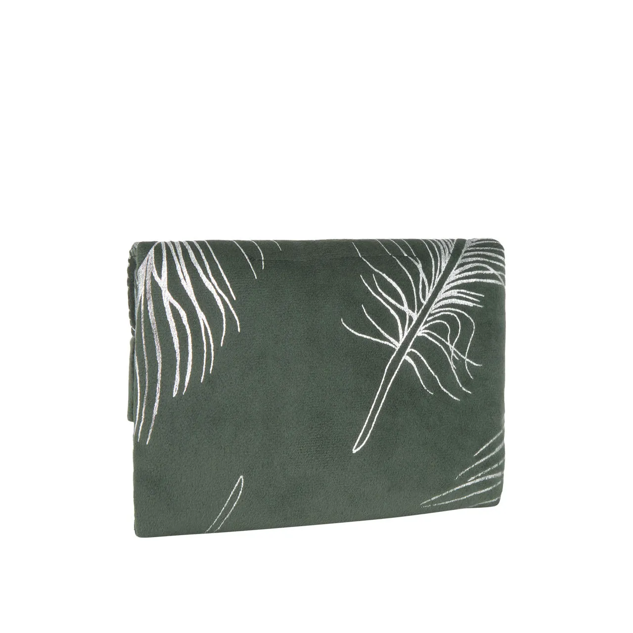 AOIFE MULLANE Printed Flap Clutch - Moss