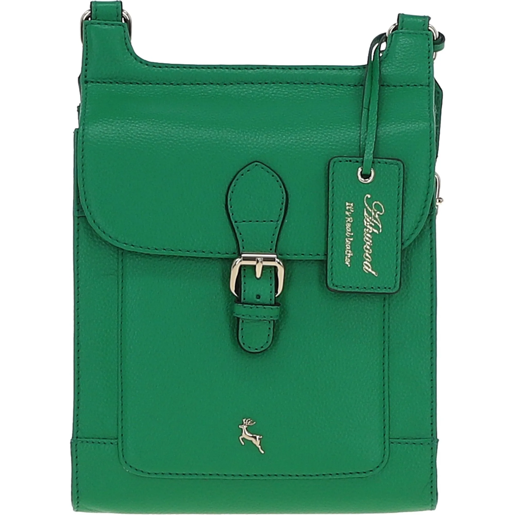 Ashwood Leather Exquisite Crossbody Bag Green: X-33