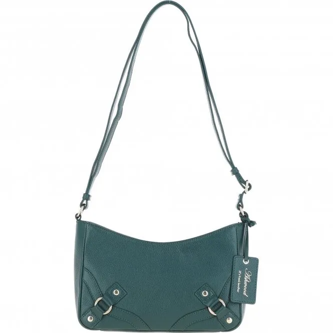 Ashwood Top Zip Leather Crossbody Bag Green: Z-78