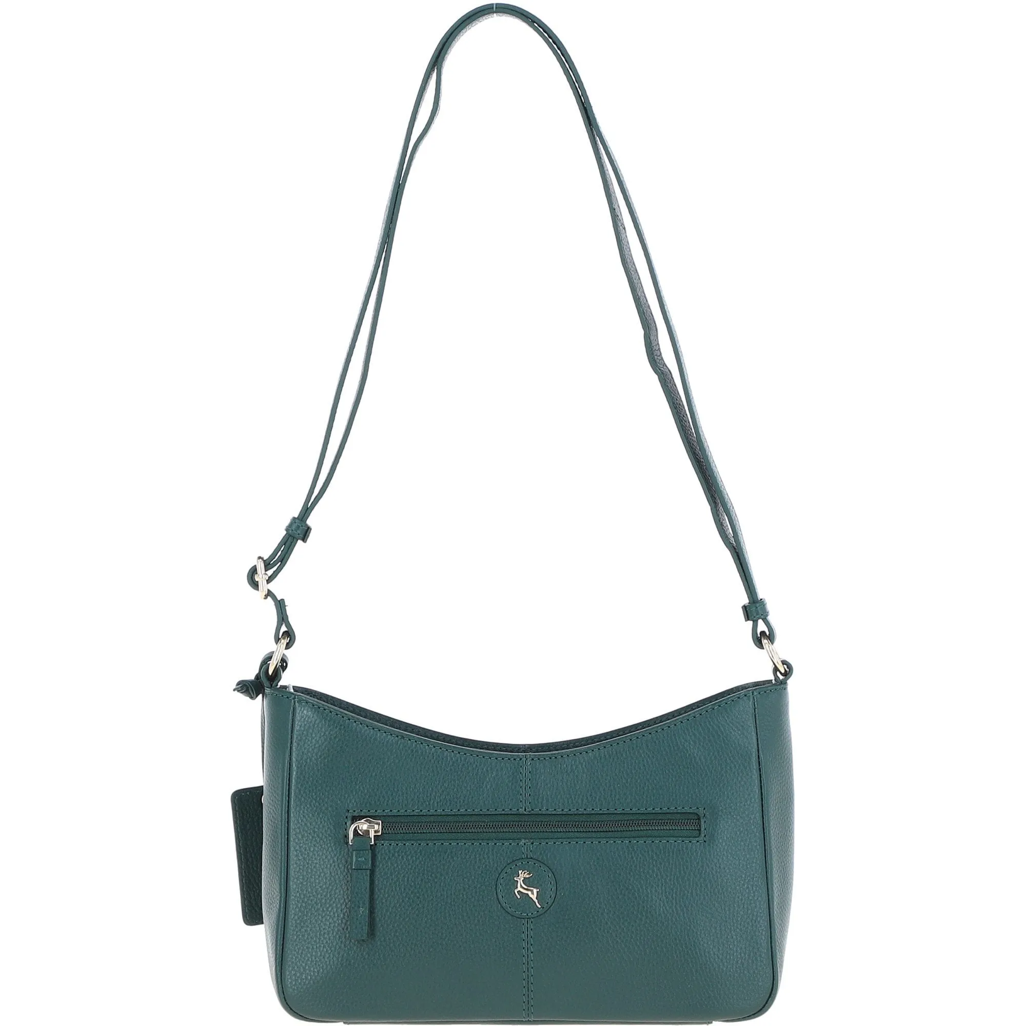 Ashwood Top Zip Leather Crossbody Bag Green: Z-78