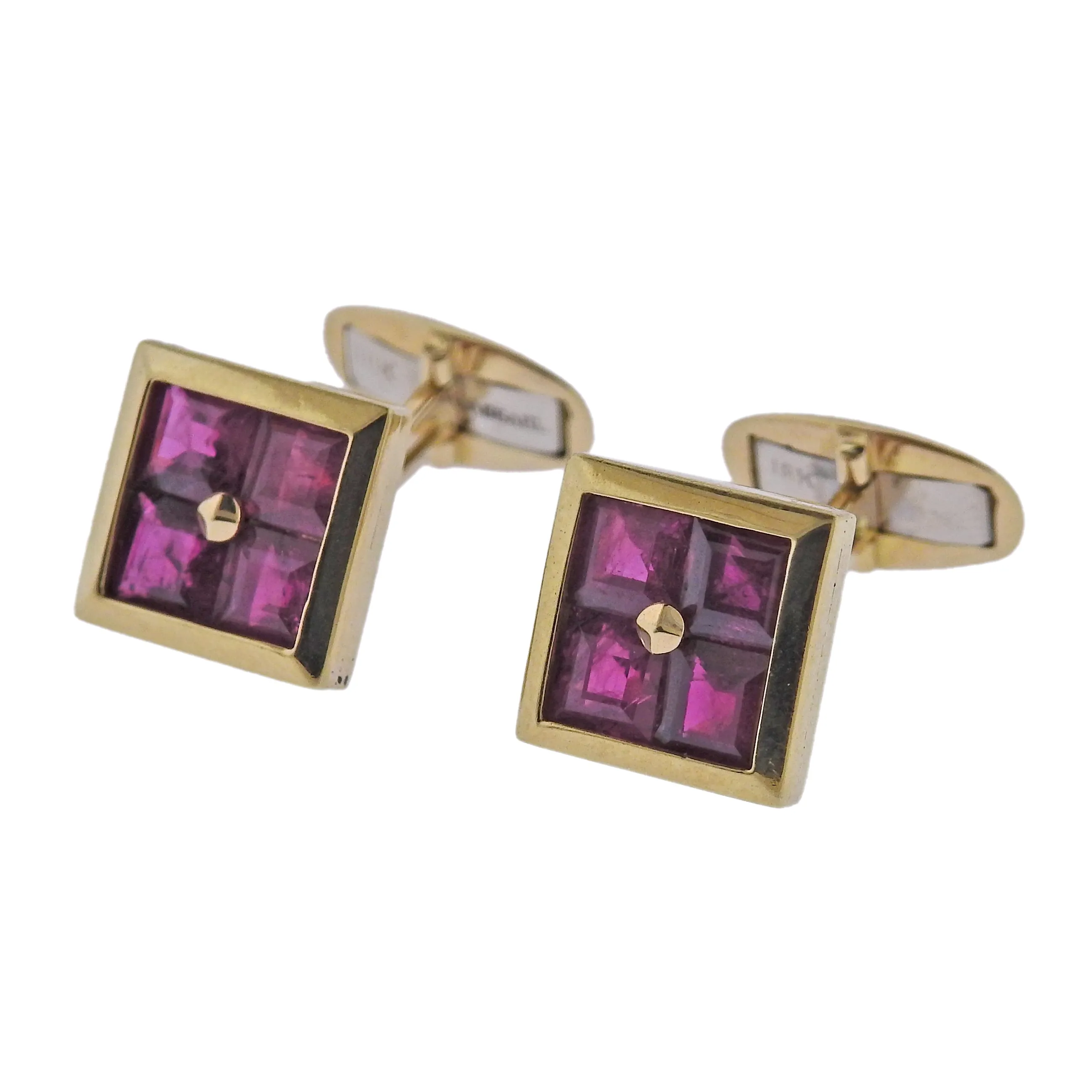 Assael Ruby Gold Cufflinks