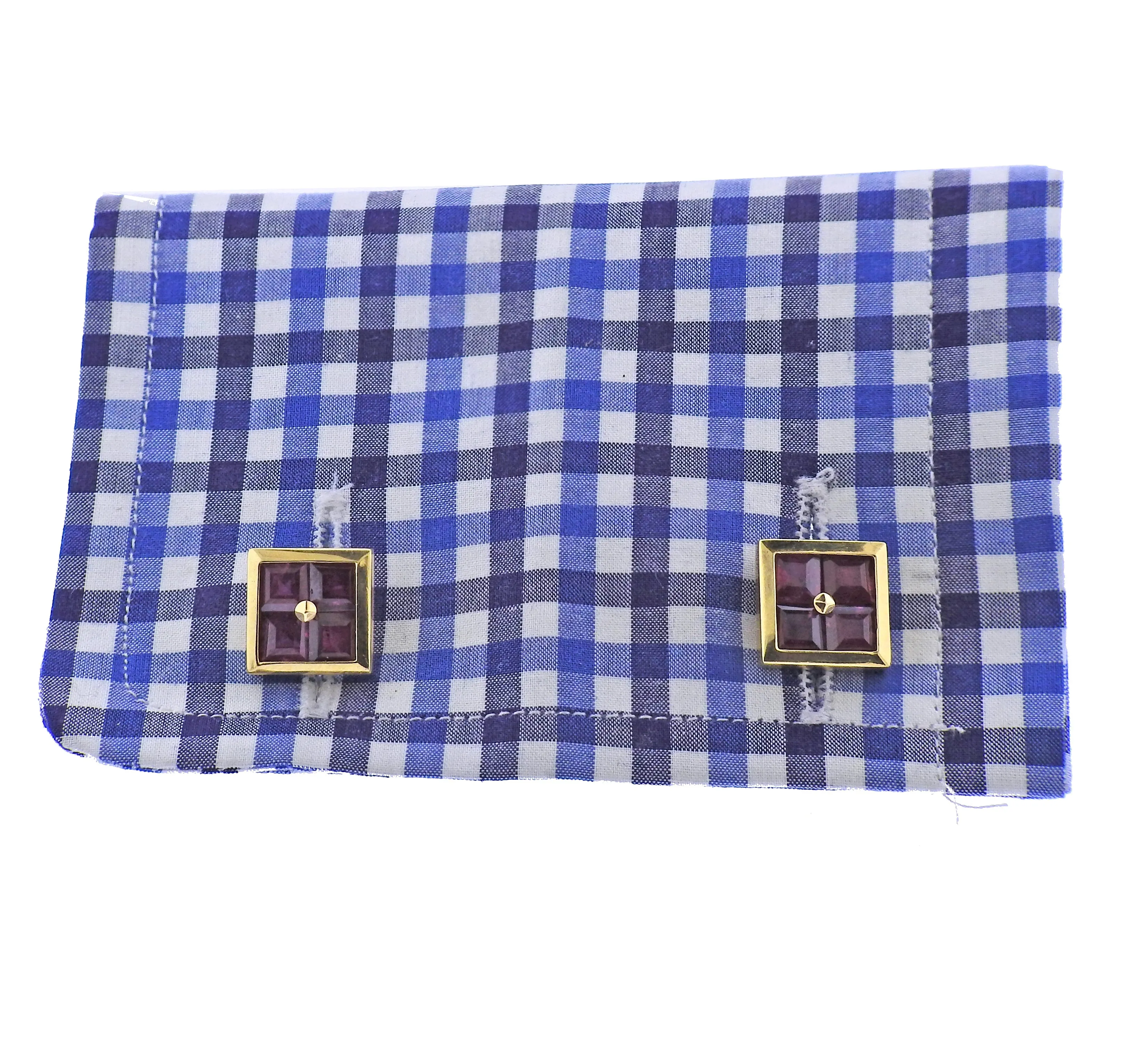 Assael Ruby Gold Cufflinks