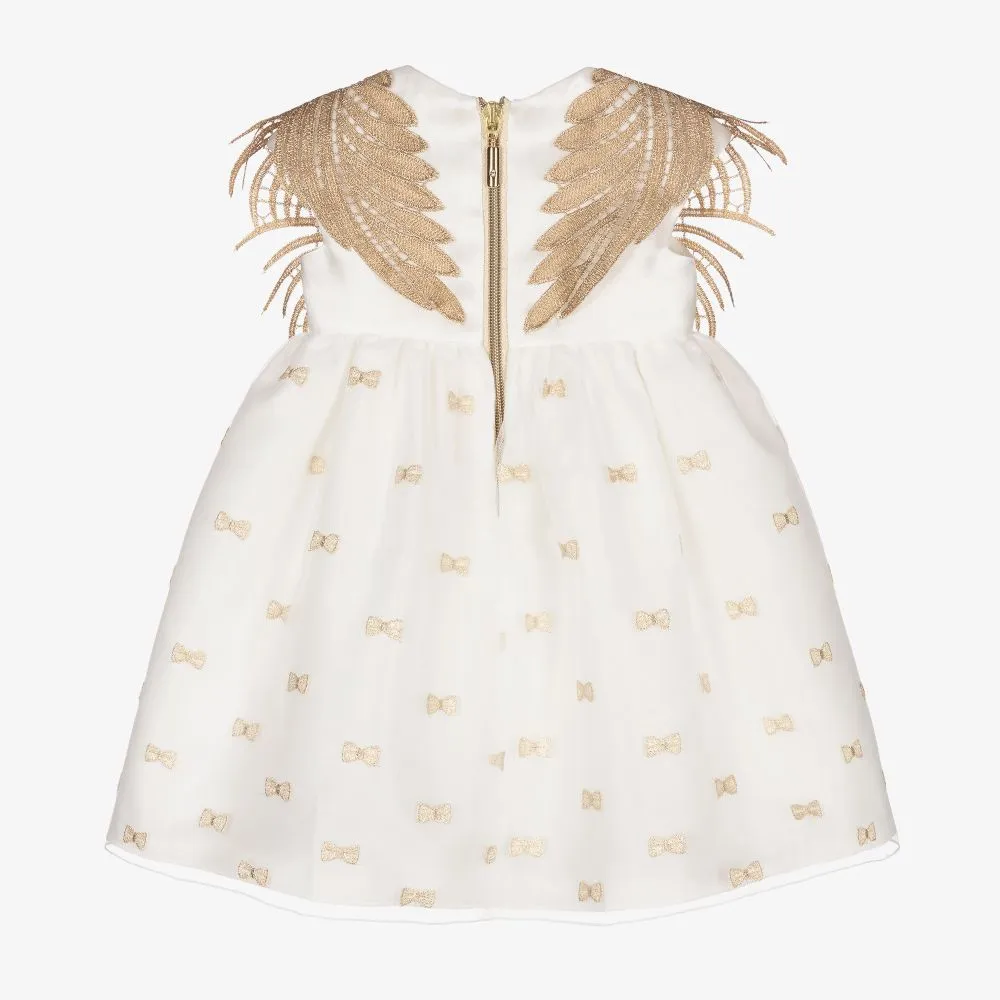 Baby Girls Gold Wings Dress 