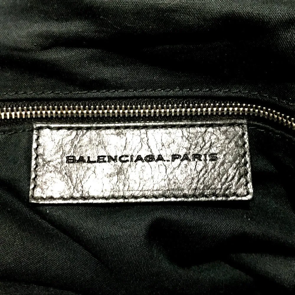 BALENCIAGA Backpack 298114 Sheepskin black Backpack Backpack unisex(Unisex)