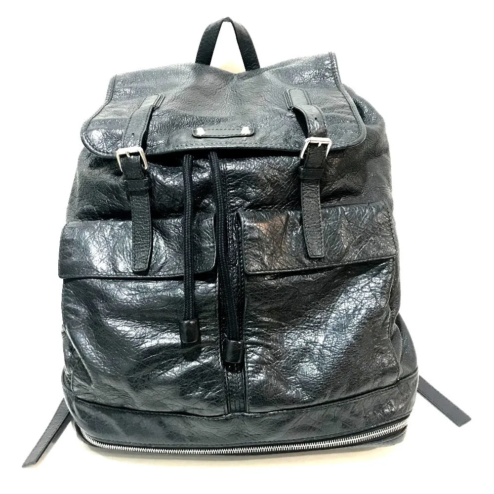 BALENCIAGA Backpack 298114 Sheepskin black Backpack Backpack unisex(Unisex)