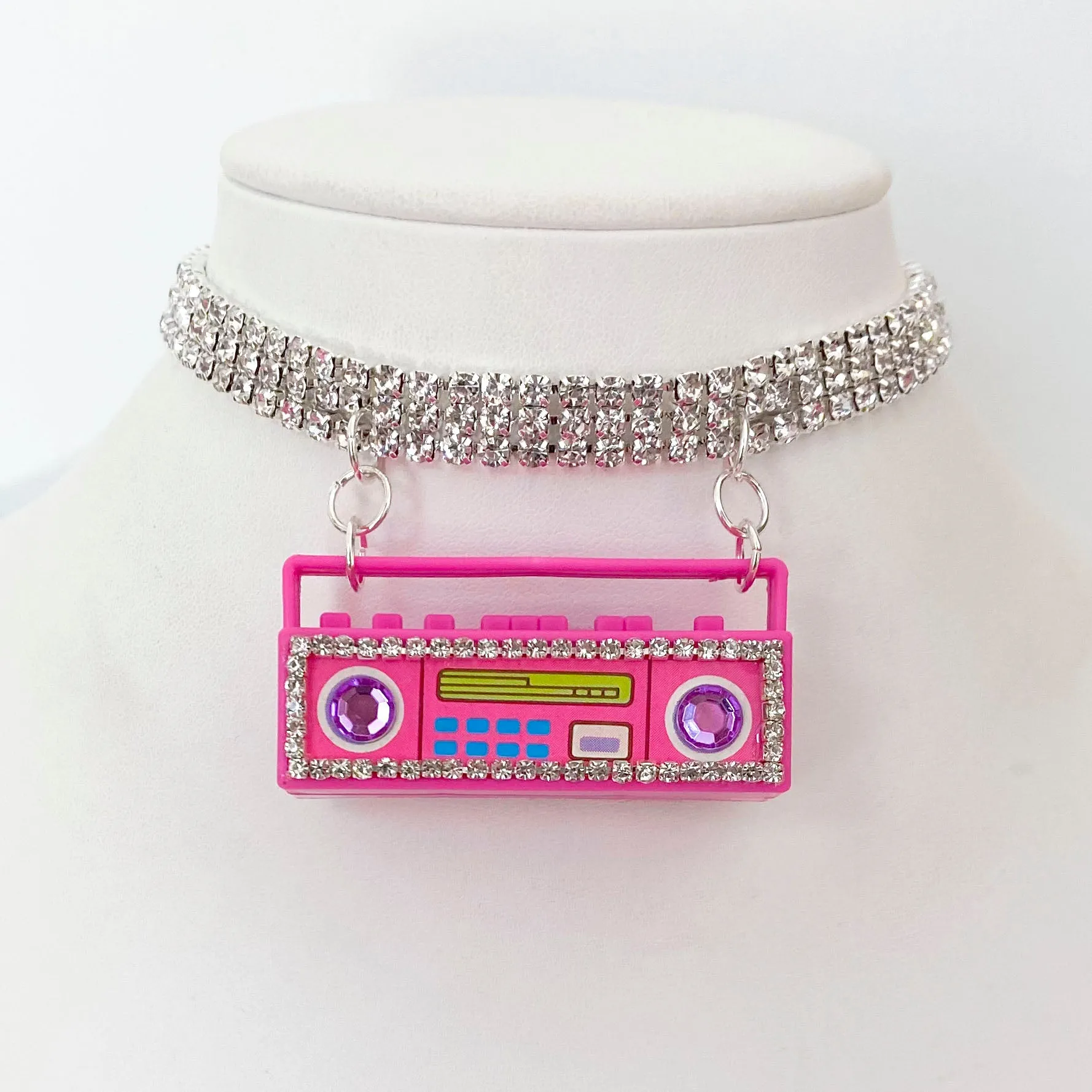 Barbie Pink Boombox Necklace