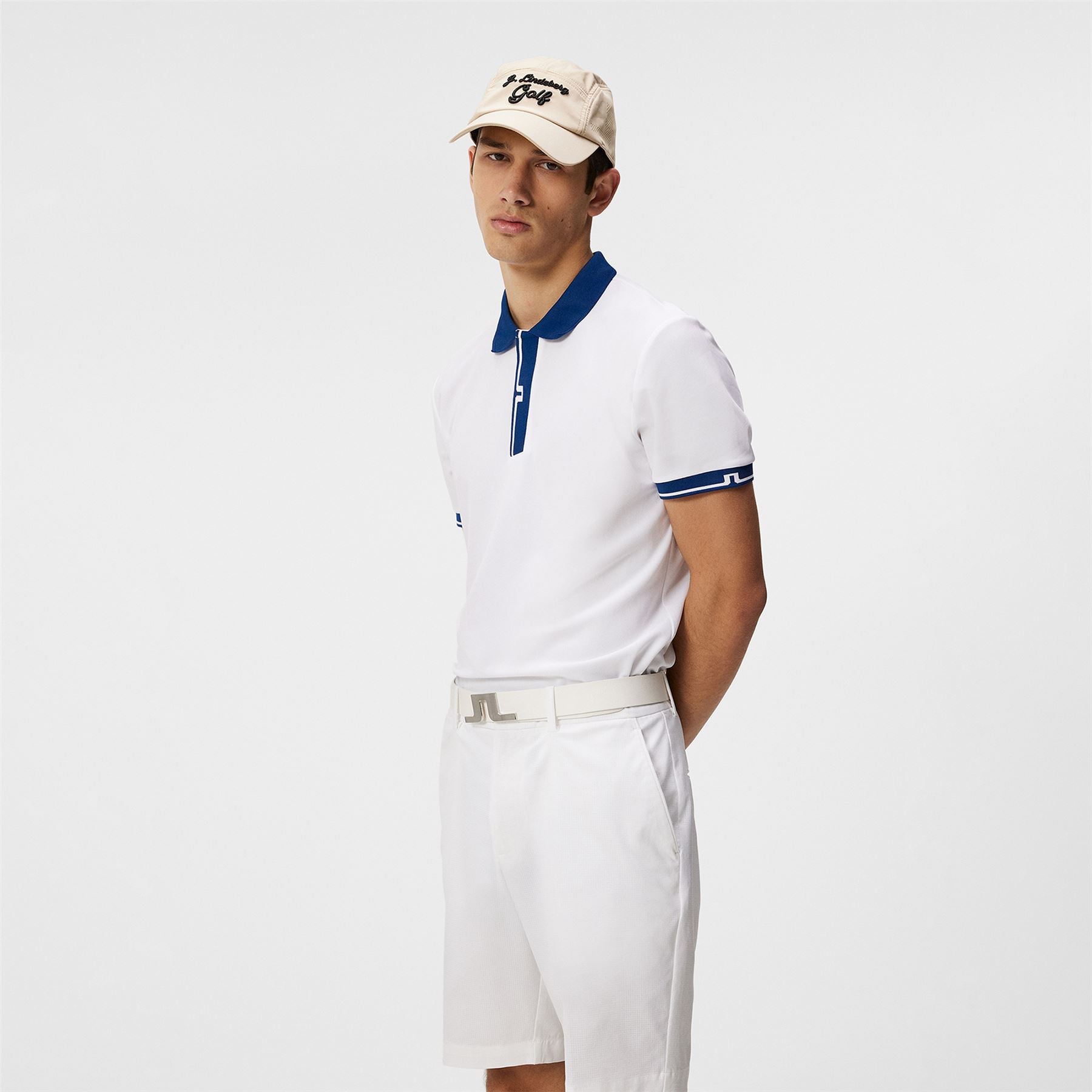 Bay Slim Fit Sport Pique Polo White - SS24