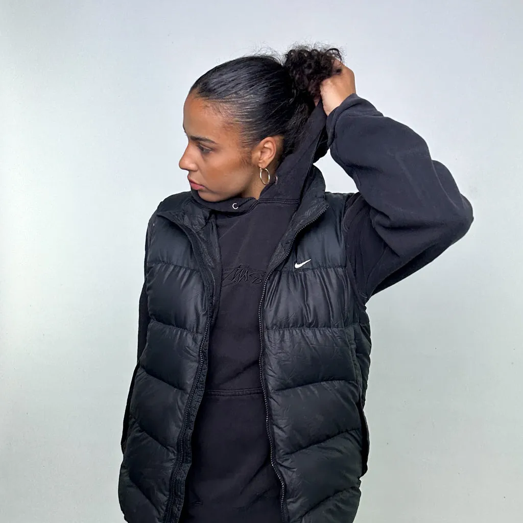 Black y2ks NIKE Puffer Jacket Coat Gilet (L)