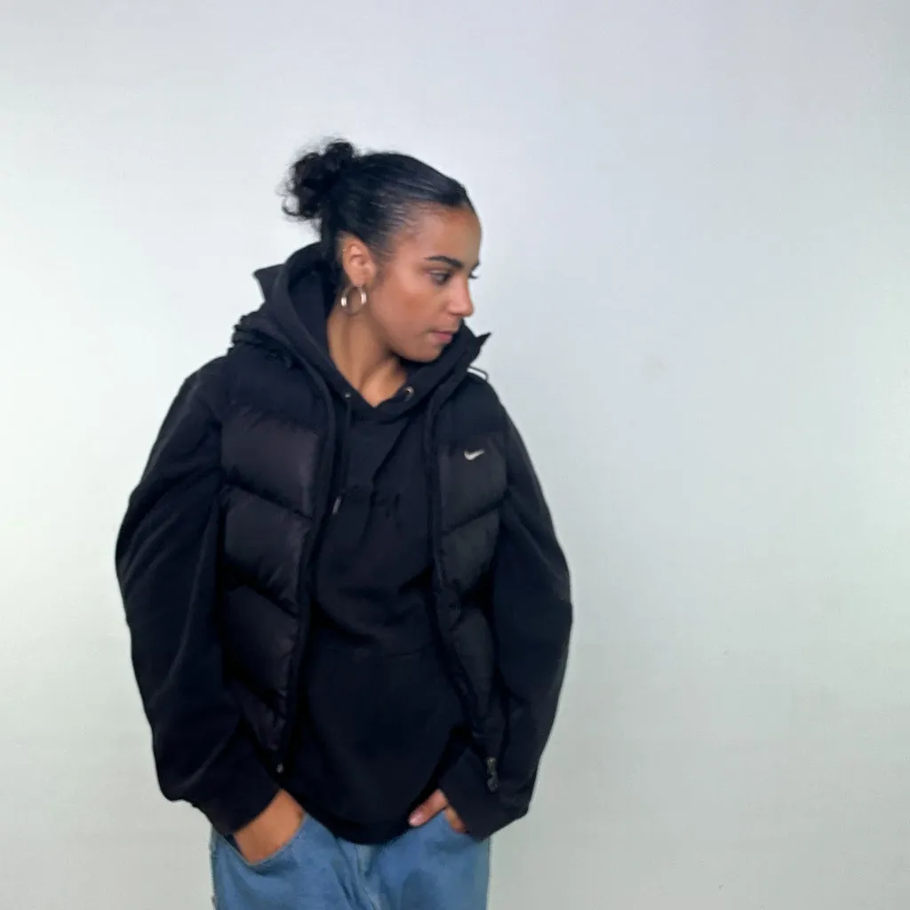 Black y2ks NIKE Puffer Jacket Coat Gilet (S)