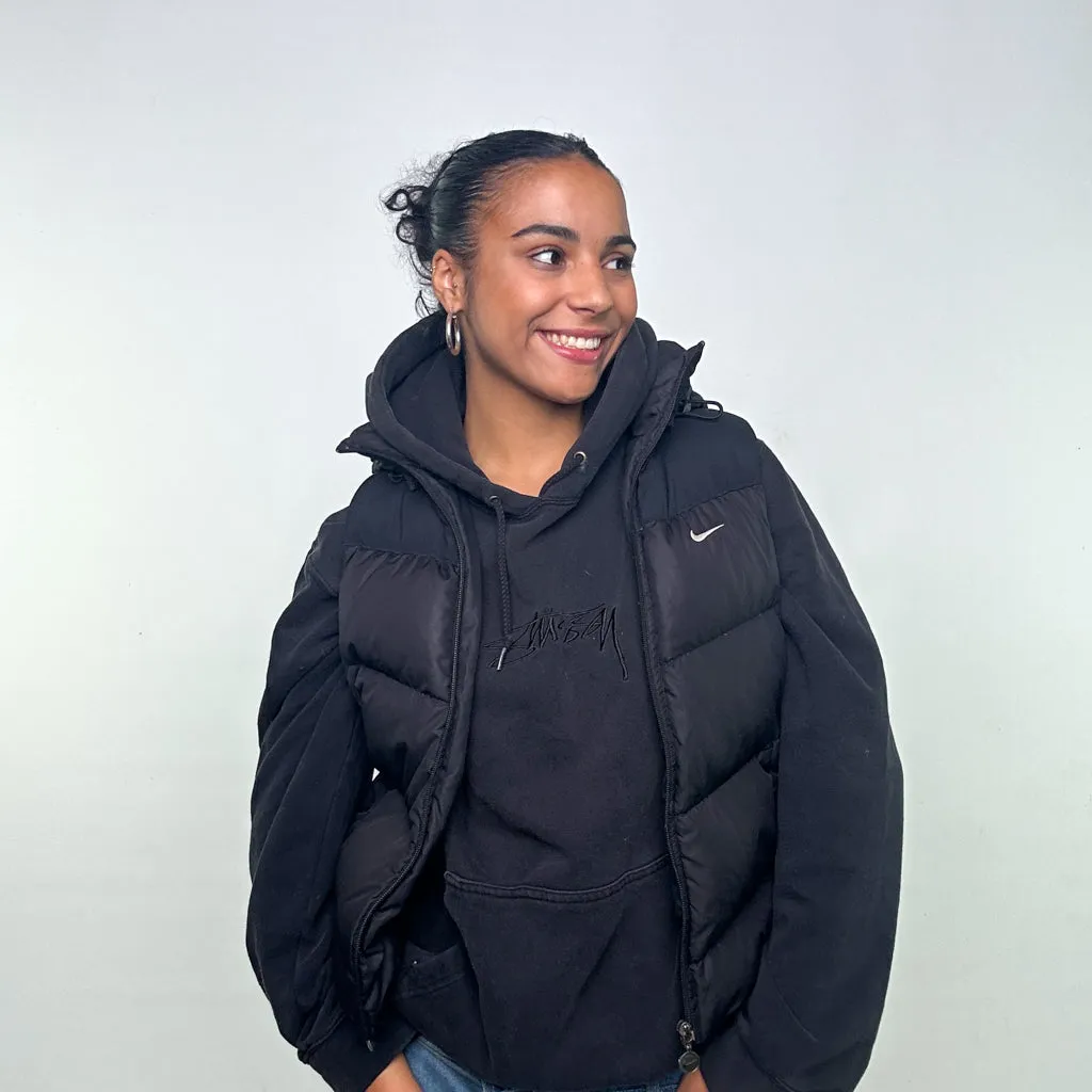 Black y2ks NIKE Puffer Jacket Coat Gilet (S)