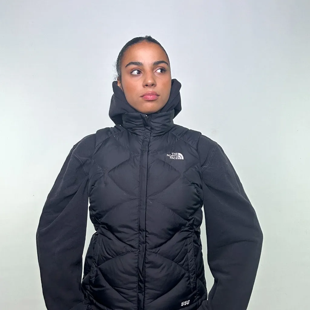 Black y2ks The North Face 550 Series Puffer Jacket Coat Gilet (S)