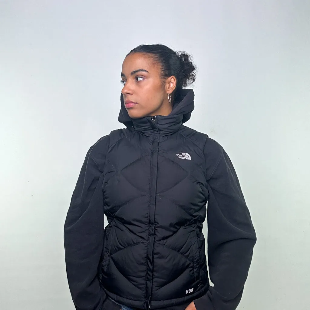 Black y2ks The North Face 550 Series Puffer Jacket Coat Gilet (S)