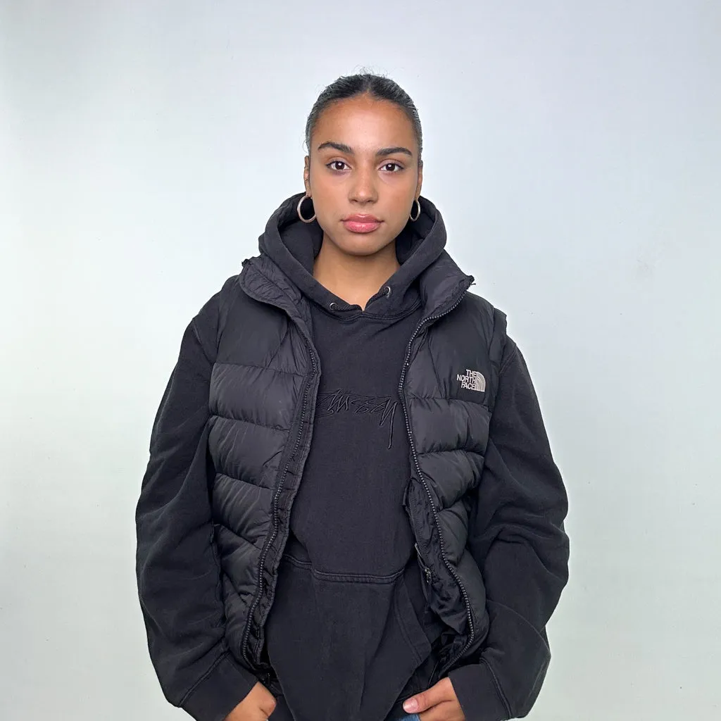 Black y2ks The North Face Puffer Jacket Coat Gilet (S)