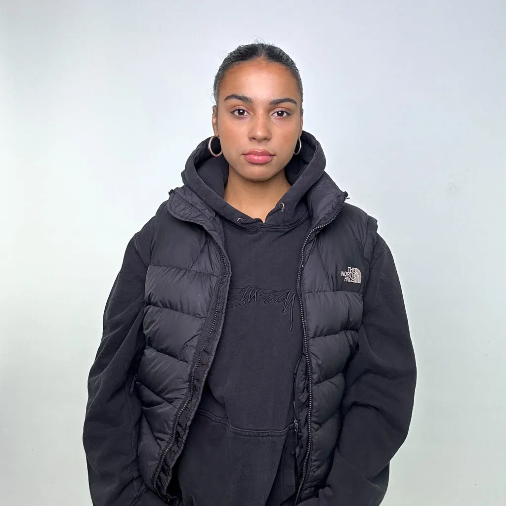 Black y2ks The North Face Puffer Jacket Coat Gilet (S)