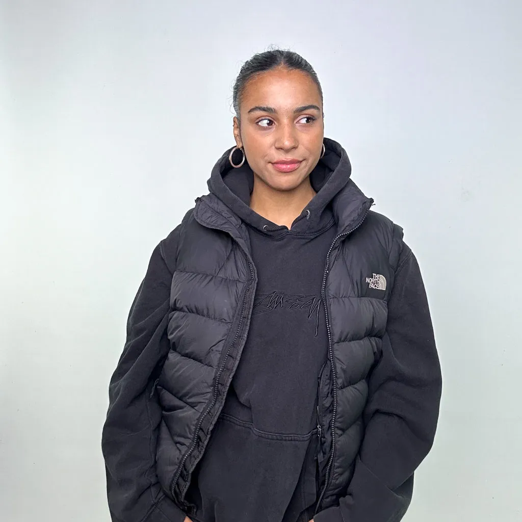 Black y2ks The North Face Puffer Jacket Coat Gilet (S)