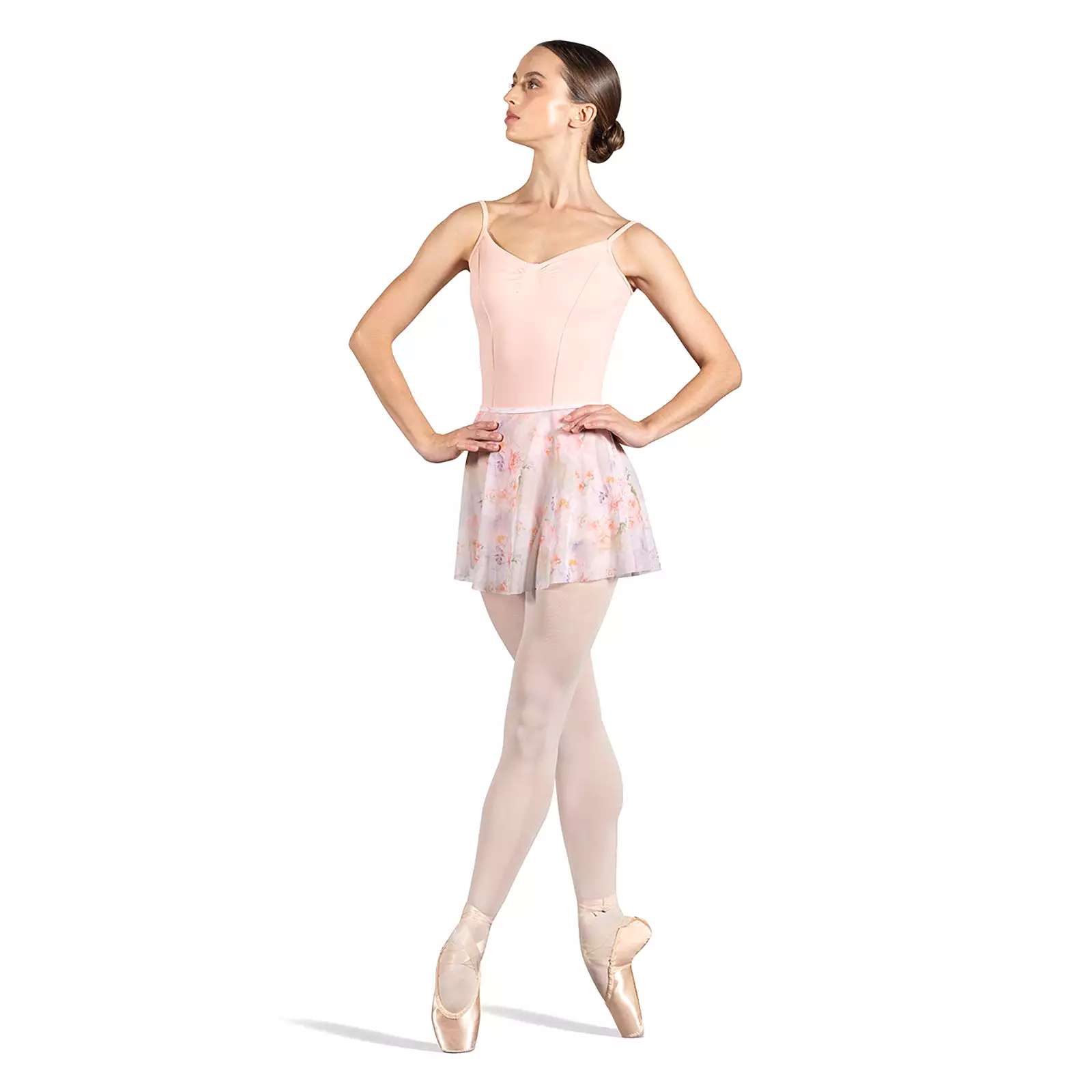 Bloch Adult Pull-On Mesh Floral Skirt