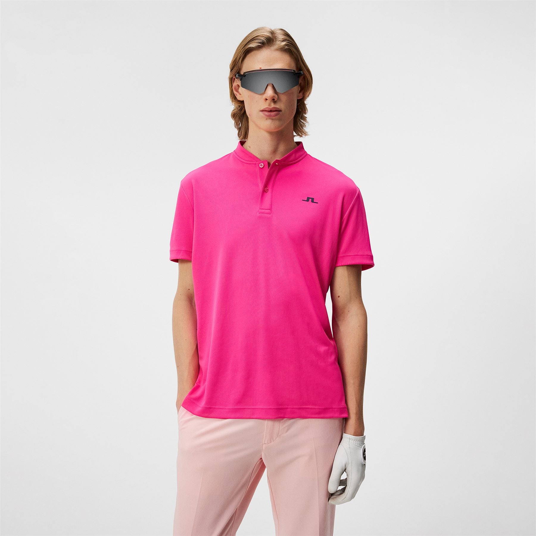 Bode Regular Fit Light Vent Polo Fuchsia Purple - SS24