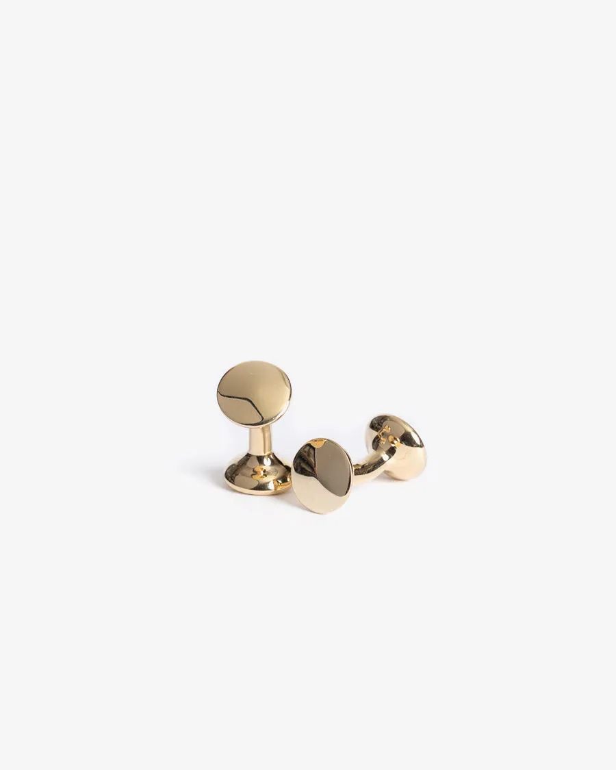 BOW CUFFLINKS GOLD