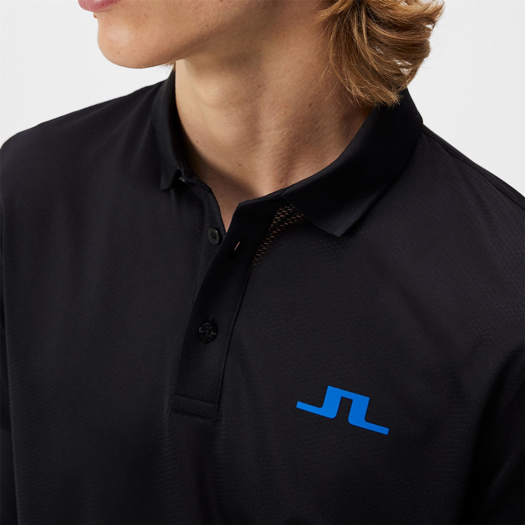 Bridge Regular Fit Tech Mesh Polo Black - SS24