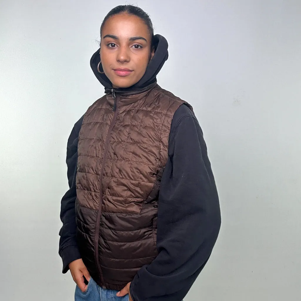 BROWN 90S MOUNTAIN EQUIPMENT PUFFER JACKET COAT GILET (