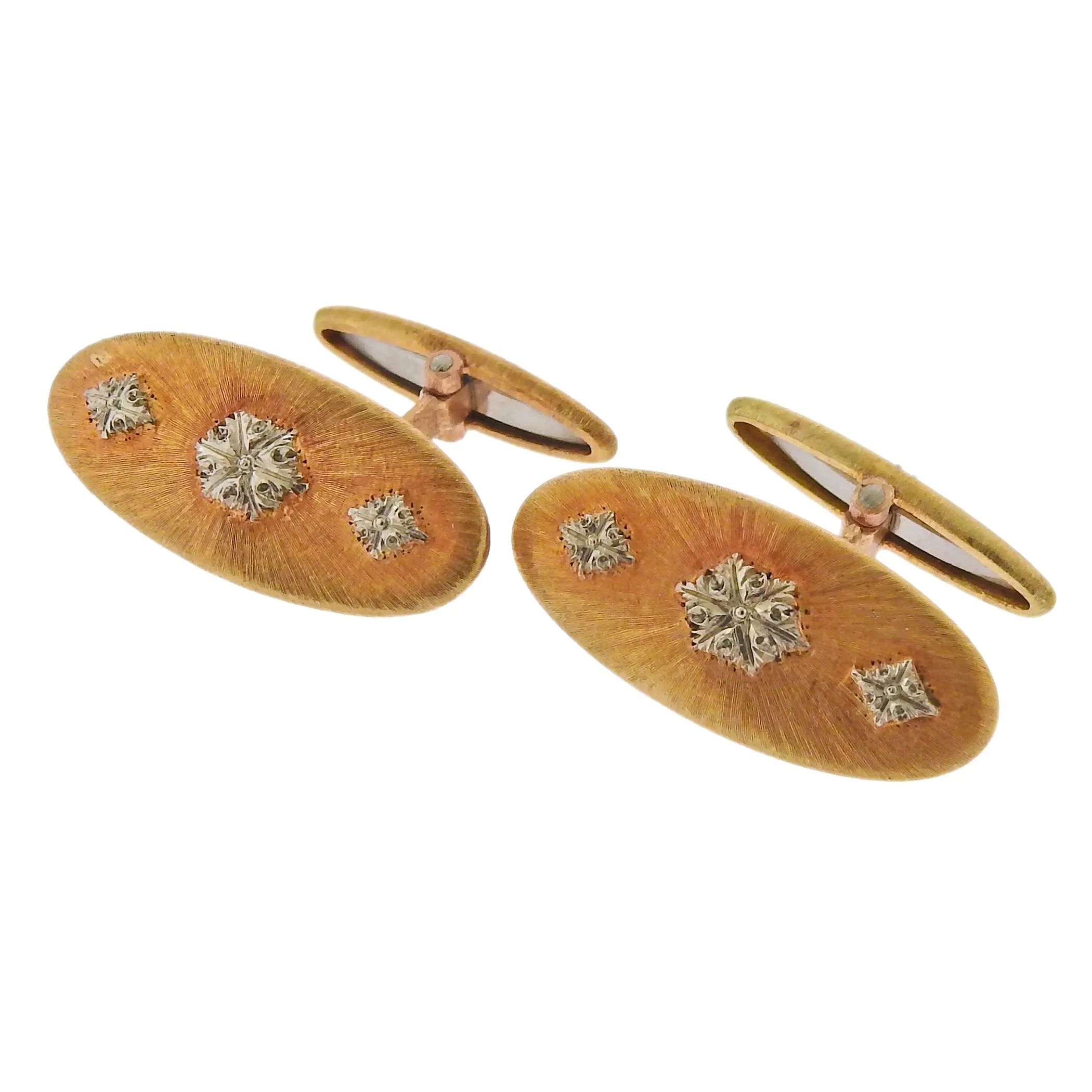 Buccellati Gold Classic Cufflinks