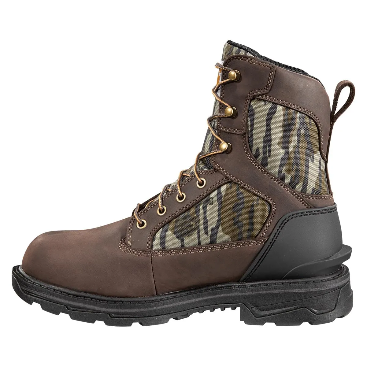 Carhartt Men's Ironwood Waterproof 8 Work Boots - Dark Brown/Mossy Oak