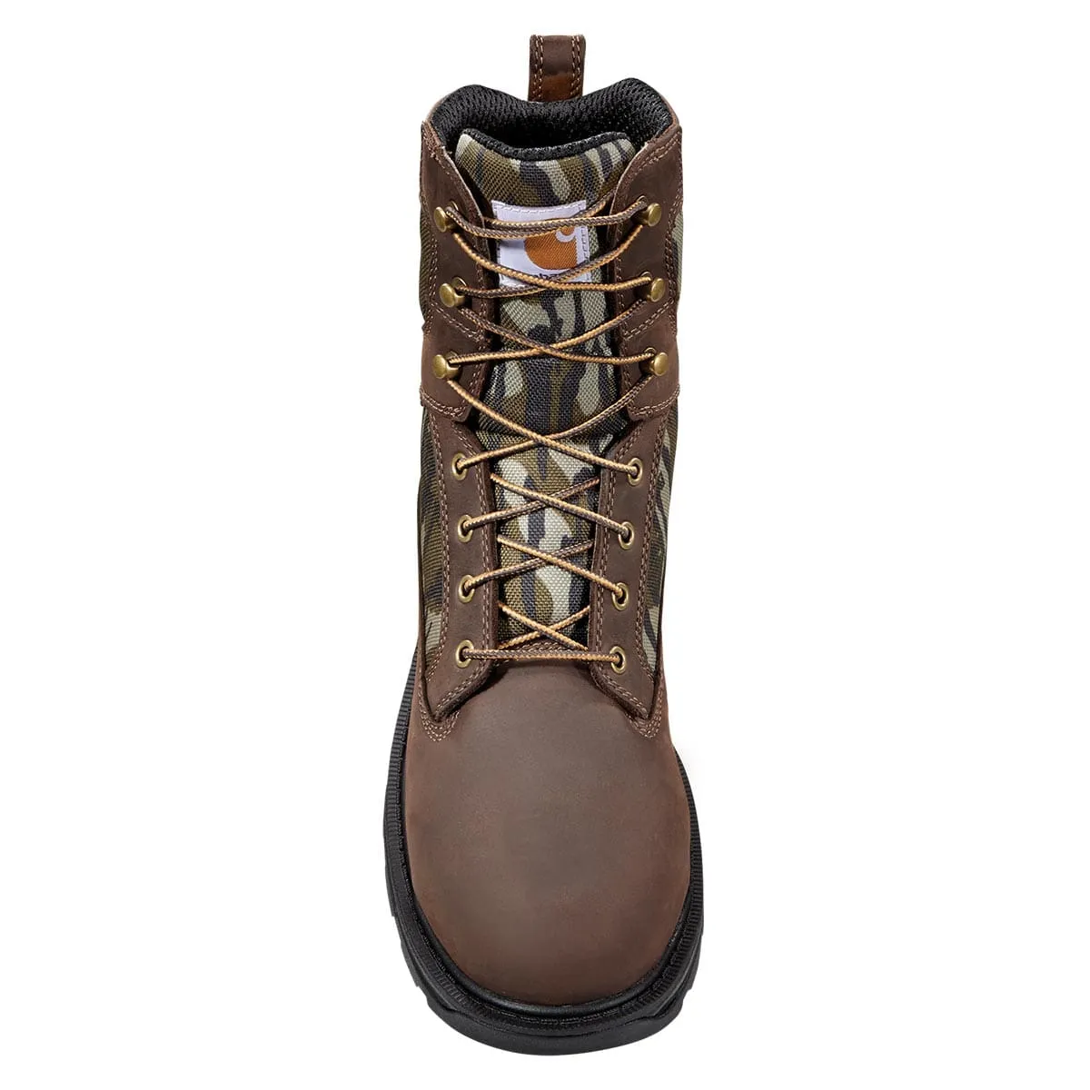 Carhartt Men's Ironwood Waterproof 8 Work Boots - Dark Brown/Mossy Oak