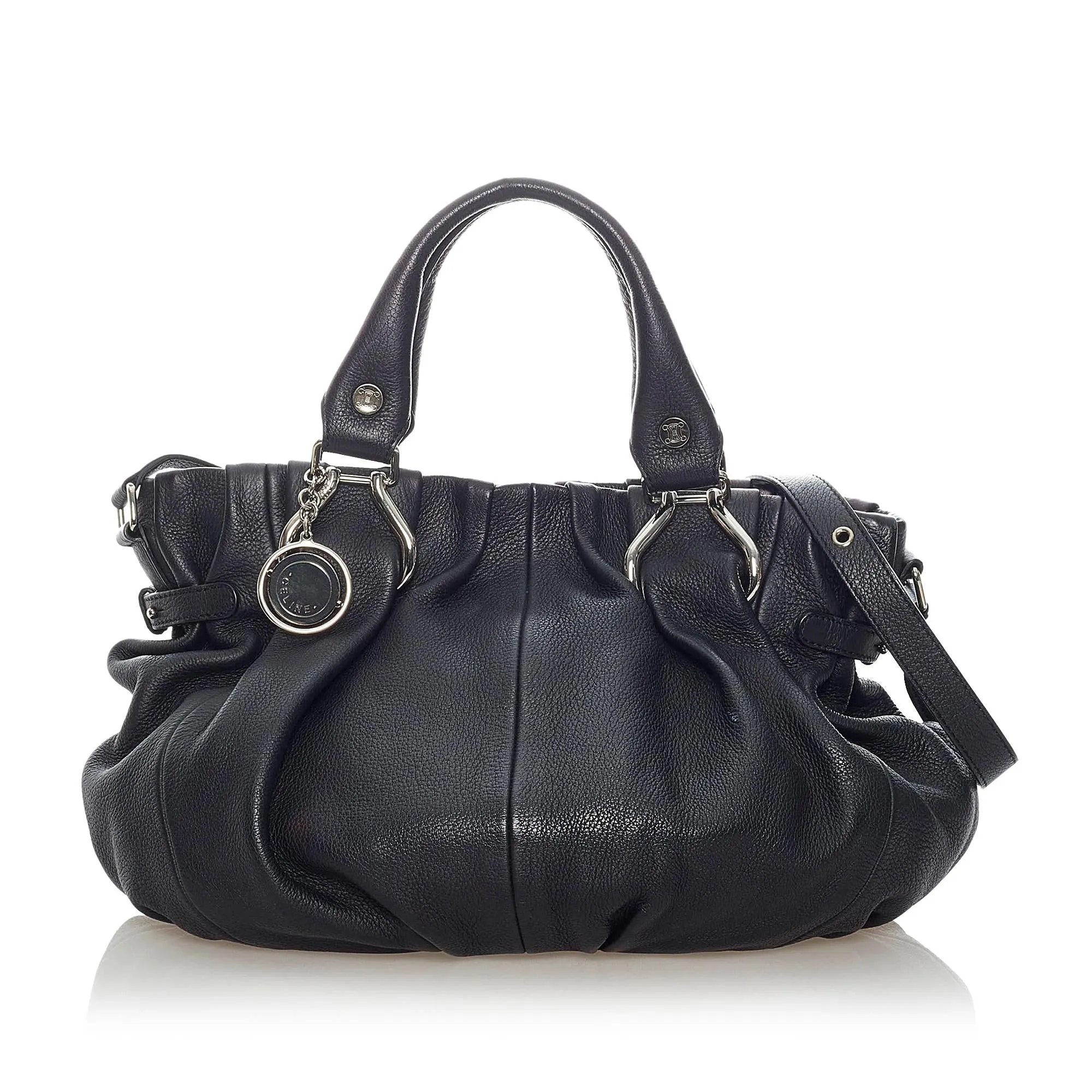 Celine Leather Satchel (SHG-32934)