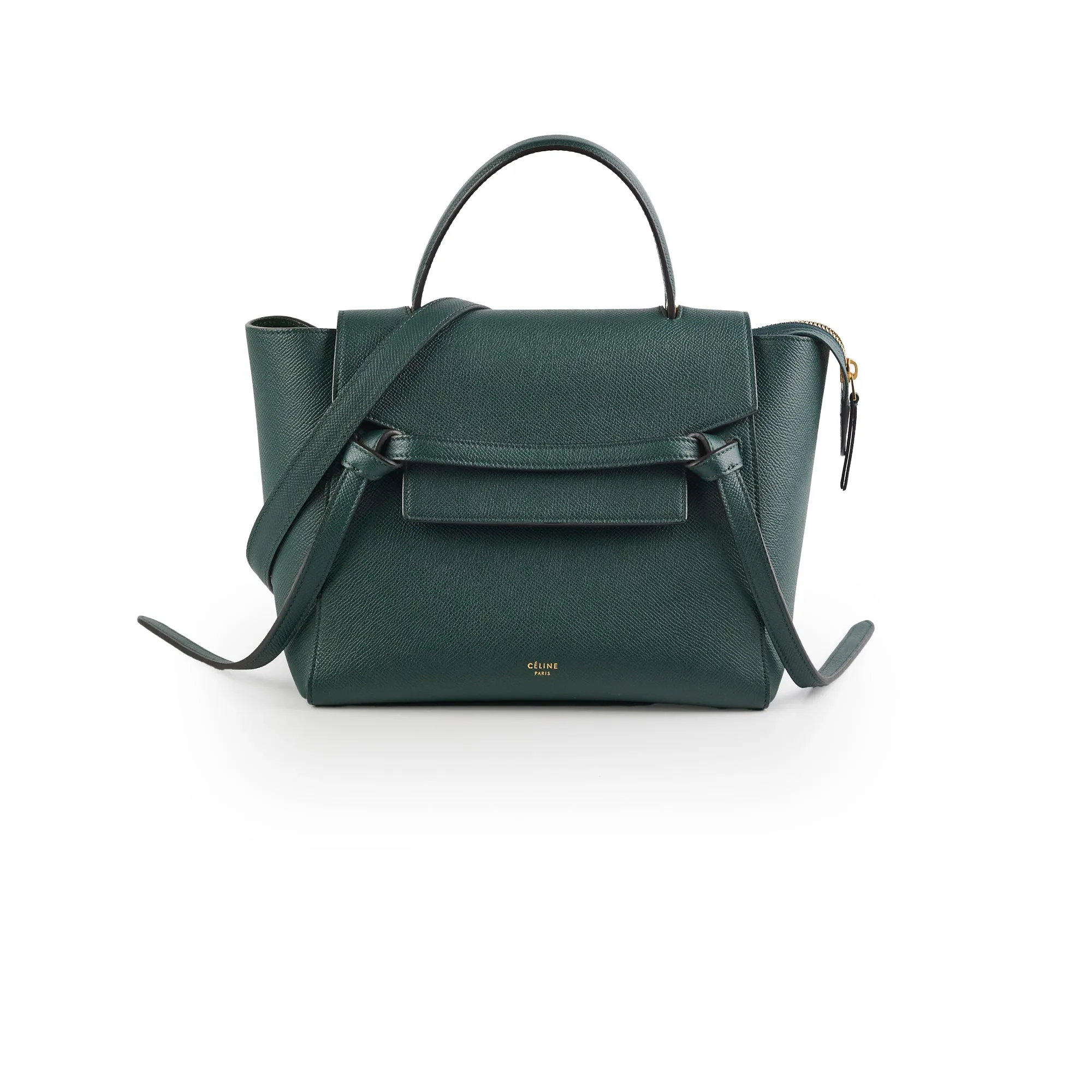 Celine Micro Dark Green Belt Bag