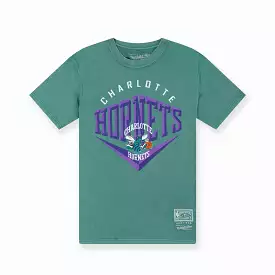 Charlotte Hornets Beveled Tee - Faded Teal